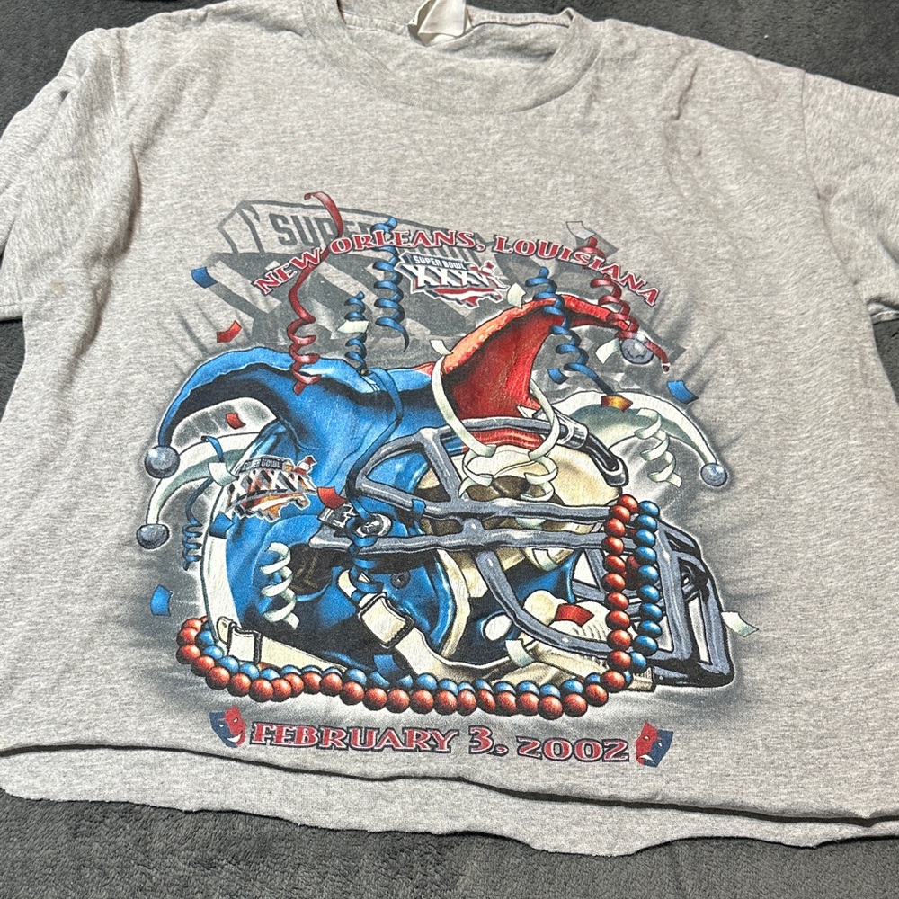 Gray Graphic cropped T-Shirt